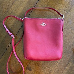 Coach Crossbody Red Leather purse